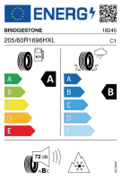 EU-label voor BRIDGESTONE BLIZZAK LM-005