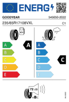 EU-label voor GOODYEAR EAGLE F1 (ASYMMETRIC) SUV AT