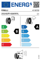 EU-label voor PIRELLI CINTURATO P7 (P7C2)