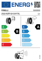 EU-label voor PIRELLI CINTURATO P7