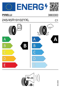 PIRELLI PWRGY  245/45 R19 102 Y