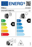 EU-label voor PIRELLI CINTURATO ALL SEASON SF 3