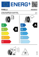 EU-label voor PIRELLI SCORPION ALLSEASON SF 3
