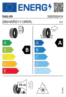 EU-label voor SAILUN ICE BLAZER ALPINE EVO2
