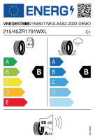EU-label voor VREDESTEIN ULTRAC (NEU)