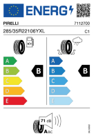 EU-label voor PIRELLI SCORPION ZERO ALLSEASON