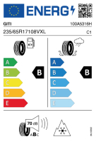 EU-label voor GITI ALLSEASON AS1