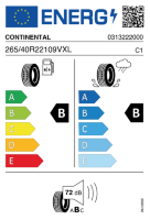 EU-label voor CONTINENTAL ECO CONTACT 6 Q