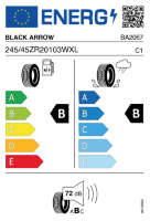 EU-label voor BLACK ARROW P15