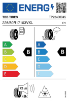 EU-label voor TBB TIRES FORTEZZA AS