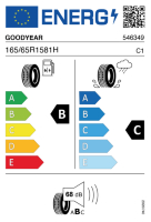 EU-label voor GOODYEAR EFFICIENTGRIP PERFORMANCE