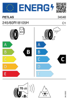 EU-label voor PETLAS W671 