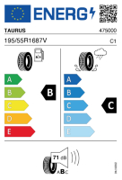 EU-label voor TAURUS SUMMER 3