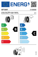 EU-label voor APTANY RA342