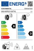EU-label voor CONTINENTAL VIKING CONTACT 7