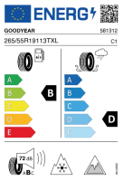 EU-label voor GOODYEAR ULTRAGRIP ICE SUV GEN-1