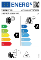 EU-label voor VREDESTEIN QUATRAC PRO 2