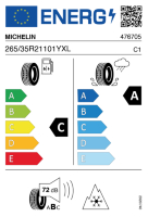 EU-label voor MICHELIN CROSS CLIMATE 3 SPORT