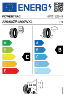 EU-label voor POWERTRAC RACING PRO