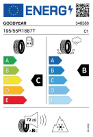 EU-label voor GOODYEAR ULTRA GRIP 9 PLUS