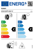 EU-label voor SUNNY NC501