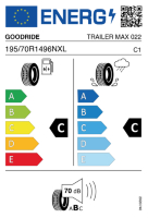 EU-label voor GOODRIDE TRAILERMAX (ST290)