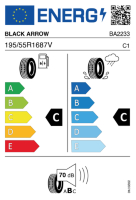 EU-label voor BLACK ARROW P16