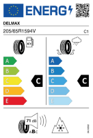 EU-label voor DELMAX X-WEATHER 4S