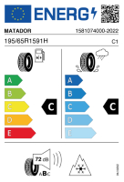 EU-label voor MATADOR MP62 ALLWEATHER EVO