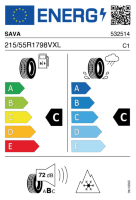 EU-label voor SAVA ESKIMO HP 2 