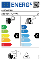 EU-label voor AUTOGREEN WINTER-MAX A1-WL5