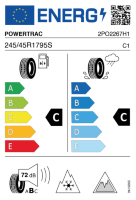EU-label voor POWERTRAC ICE X PRO