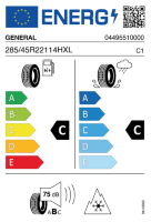 EU-label voor GENERAL GRABBER CROSS A/S