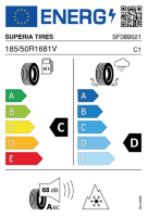 EU-label voor SUPERIA TIRES ECOBLUE 2 4S