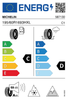 EU-label voor MICHELIN X-ICE SNOW+