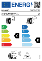 EU-label voor DYNAMO SNOW‑H MWH01