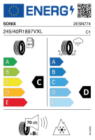 EU-label voor SONIX WINTER XPRO 888