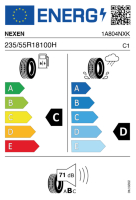 EU-label voor NEXEN N`PRIZ RH7