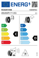 EU-label voor ROADSTONE WINGUARD ICE SUV 