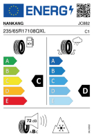 EU-label voor NANKANG ICE-1 ICE ACTIVA
