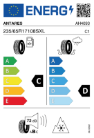 EU-label voor ANTARES GRIP 20
