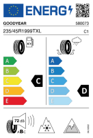 EU-label voor GOODYEAR ULTRA GRIP ICE 2+