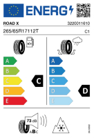 EU-label voor ROAD X RX FROST WH12