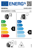 EU-label voor GENERAL GRABBER AT3
