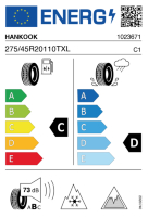 EU-label voor HANKOOK RW10 i*cept X