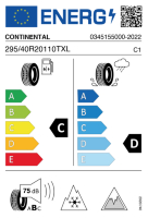 EU-label voor CONTINENTAL VIKING CONTACT 7