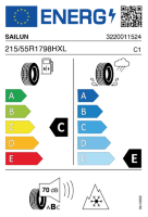 EU-label voor SAILUN ICE BLAZER ARCTIC