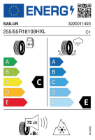 EU-label voor SAILUN ICE BLAZER ARCTIC SUV