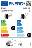 EU-label voor SAILUN ICE BLAZER ARCTIC EVO