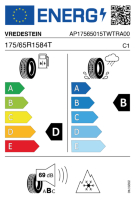 EU-label voor VREDESTEIN WINTRAC (Neu)